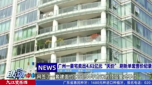广州天价豪宅交易揭秘，4.61亿元成交背后的故事