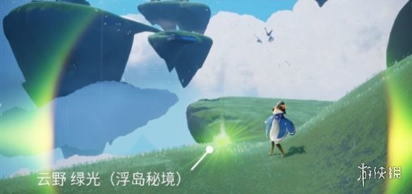 光遇青色光芒，探索心灵深处的宁静之旅