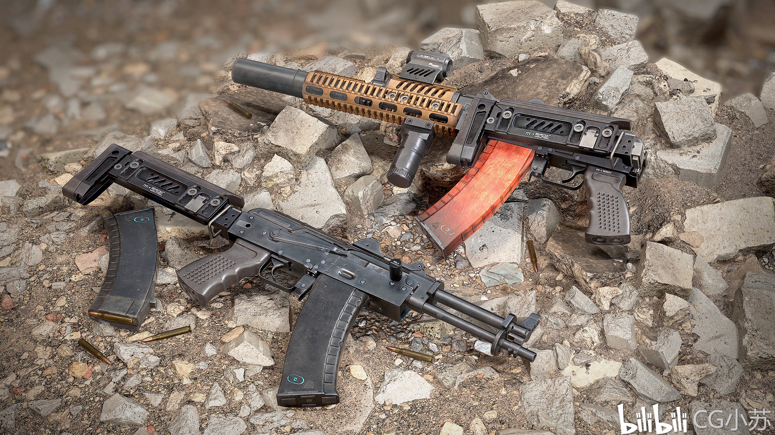 AKS-74U：短小精悍的传奇武器，揭秘其设计起源、性能差异与现代改装方案